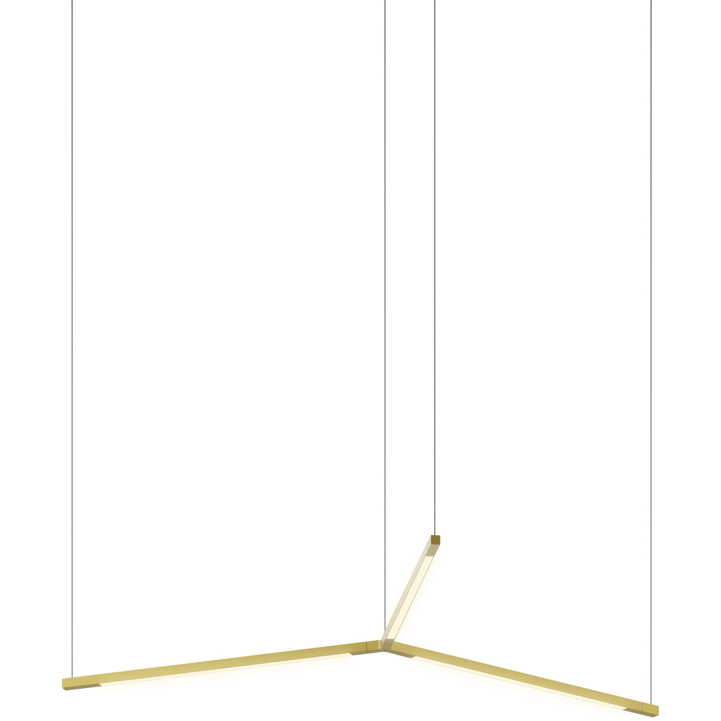 Z-Bar LED 27.3 inch Gold Pendant Ceiling Light, Trio